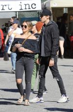 HILARY DUFF and Matthew Koma Shopping at Merlose Flea Market 01/29/2017