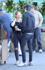 HILARY DUFF and Matthew Koma Shopping at Merlose Flea Market 01/29/2017