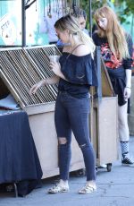 HILARY DUFF and Matthew Koma Shopping at Merlose Flea Market 01/29/2017