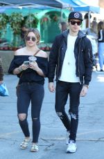HILARY DUFF and Matthew Koma Shopping at Merlose Flea Market 01/29/2017