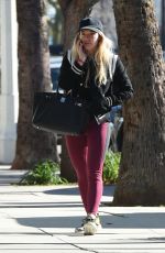 HILARY DUFF Heading to a Gym in Los Angeles 01/17/2017