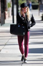 HILARY DUFF Heading to a Gym in Los Angeles 01/17/2017