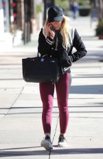 HILARY DUFF Heading to a Gym in Los Angeles 01/17/2017