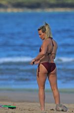 HILARY DUFF in Bikini at a Beach in Hawaii 01/01/2017