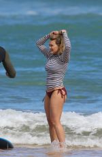 HILARY DUFF in Bikini at a Beach in Hawaii 01/01/2017