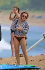 HILARY DUFF in Bikini at a Beach in Hawaii 01/01/2017