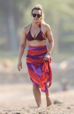 HILARY DUFF in Bikini at a Beach in Hawaii 01/01/2017
