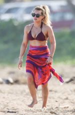 HILARY DUFF in Bikini at a Beach in Hawaii 01/01/2017