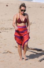 HILARY DUFF in Bikini at a Beach in Hawaii 01/01/2017