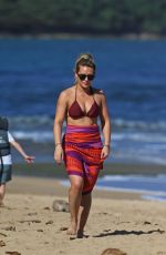 HILARY DUFF in Bikini at a Beach in Hawaii 01/01/2017