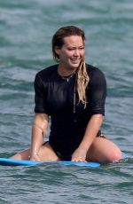 HILARY DUFF in Bikini on the Beach in Hawaii 12/31/2016