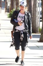 HILARY DUFF in Leggings Heading to a Gym in Studio City 01/30/2017