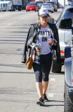 HILARY DUFF in Leggings Heading to a Gym in Studio City 01/30/2017