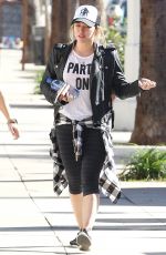 HILARY DUFF in Leggings Heading to a Gym in Studio City 01/30/2017