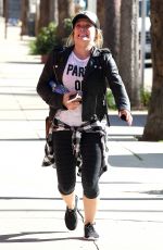 HILARY DUFF in Leggings Heading to a Gym in Studio City 01/30/2017