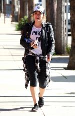 HILARY DUFF in Leggings Heading to a Gym in Studio City 01/30/2017