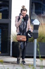 HILARY DUFF Leaves a Gym in Studio City 01/24/2017