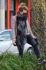 HILARY DUFF Leaves a Gym in Studio City 01/24/2017