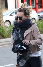 HILARY DUFF Leaves a Gym in Studio City 01/24/2017