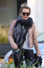 HILARY DUFF Leaves a Gym in Studio City 01/24/2017