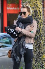 HILARY DUFF Leaves a Gym in Studio City 01/24/2017