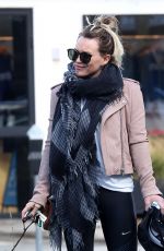 HILARY DUFF Leaves a Gym in Studio City 01/24/2017