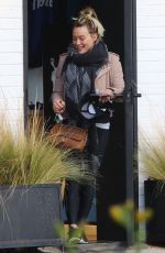HILARY DUFF Leaves a Gym in Studio City 01/24/2017