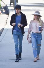 HILARY DUFF Out and About in Santa Barbara 01/15/2017