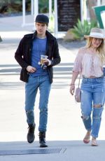 HILARY DUFF Out and About in Santa Barbara 01/15/2017