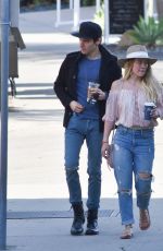 HILARY DUFF Out and About in Santa Barbara 01/15/2017