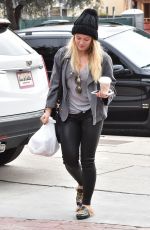 HILARY DUFF Out and About in Studio City 01/04/2017