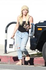 HILARY DUFF Out Shopping in Studio City 01/06/2017