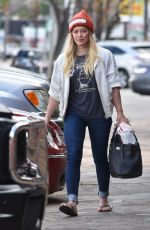 HILARY DUFF Out Shopping in Studio City 01/13/2017