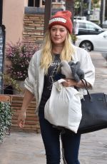 HILARY DUFF Out Shopping in Studio City 01/13/2017