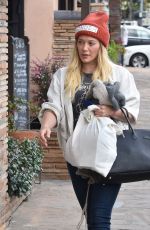 HILARY DUFF Out Shopping in Studio City 01/13/2017