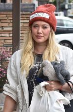 HILARY DUFF Out Shopping in Studio City 01/13/2017