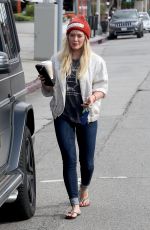 HILARY DUFF Out Shopping in Studio City 01/13/2017