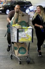 HILARY DUFF Shopping at Whole Foods in Studio City 01/05/2017