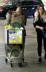 HILARY DUFF Shopping at Whole Foods in Studio City 01/05/2017
