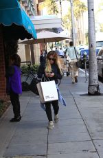 HILARY DUFF Shopping in Beverly Hills 01/11/2017