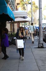 HILARY DUFF Shopping in Beverly Hills 01/11/2017