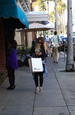 HILARY DUFF Shopping in Beverly Hills 01/11/2017