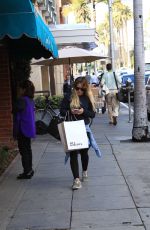 HILARY DUFF Shopping in Beverly Hills 01/11/2017