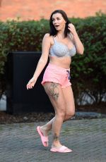 HOLLY HENDERSON Outside Her House in Manchester 01/04/2017