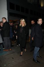 HOLLY WILLOGHBY at Groucho in London 01/21/2017