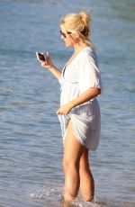 HOLLY WILLOUGHBY at a Beach in Barbados 12/31/2016
