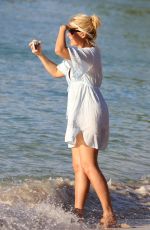 HOLLY WILLOUGHBY at a Beach in Barbados 12/31/2016