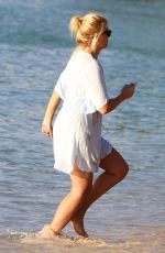 HOLLY WILLOUGHBY at a Beach in Caribbean 12/31/2016