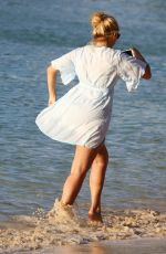HOLLY WILLOUGHBY at a Beach in Caribbean 12/31/2016