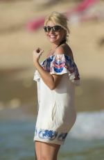 HOLLY WILLOUGHBY at a Beach in Caribbean 12/31/2016